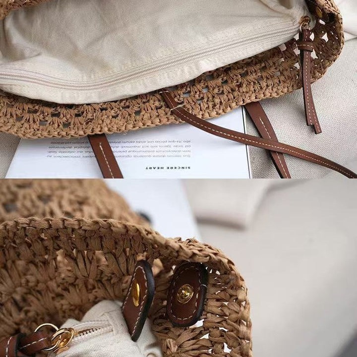 Handcrafted straw tote bag Stornfield