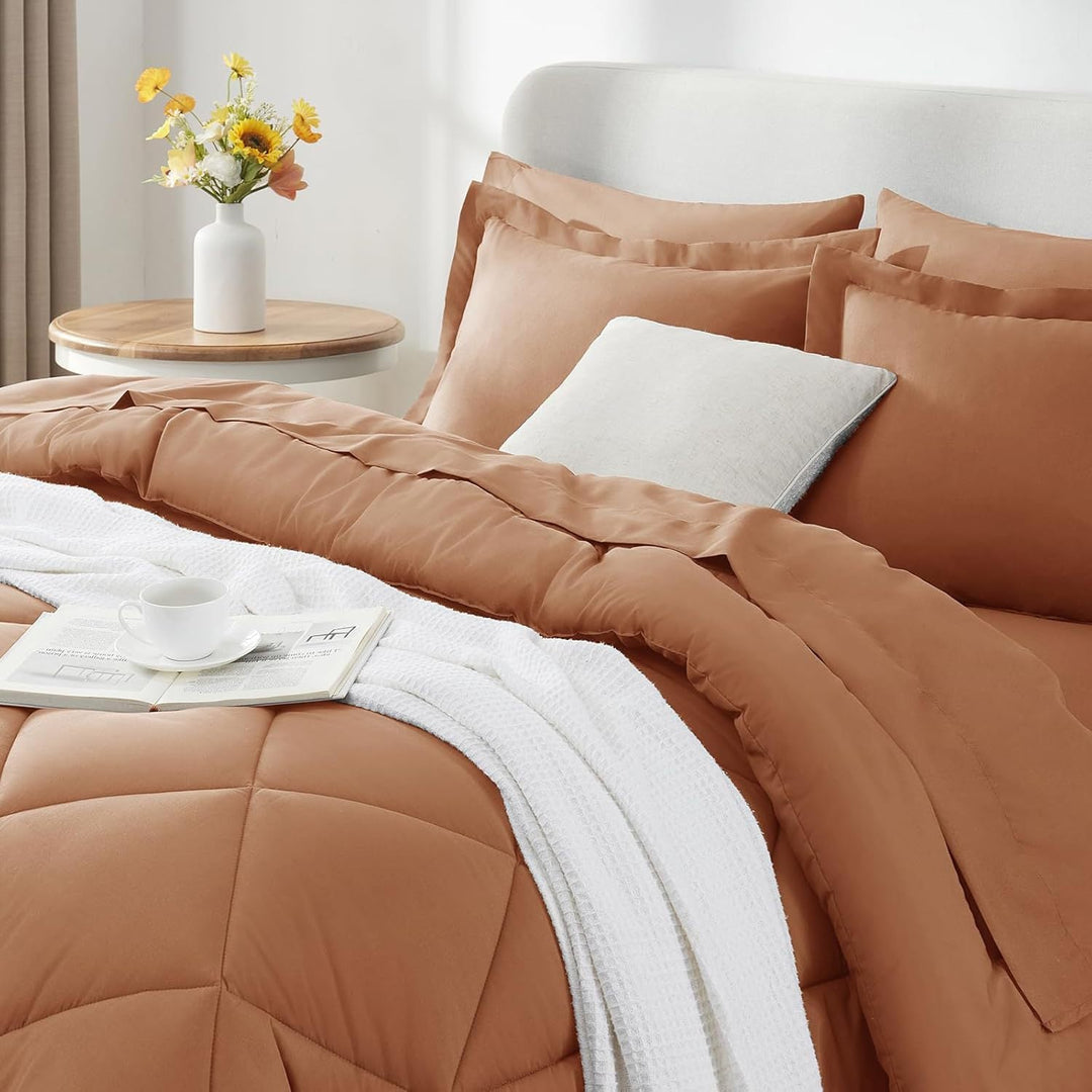 Luxurious Diamond Quilted Comforter Set Stornfield