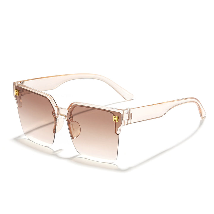 Women's modern square sunglasses with transparent frame Stornfield