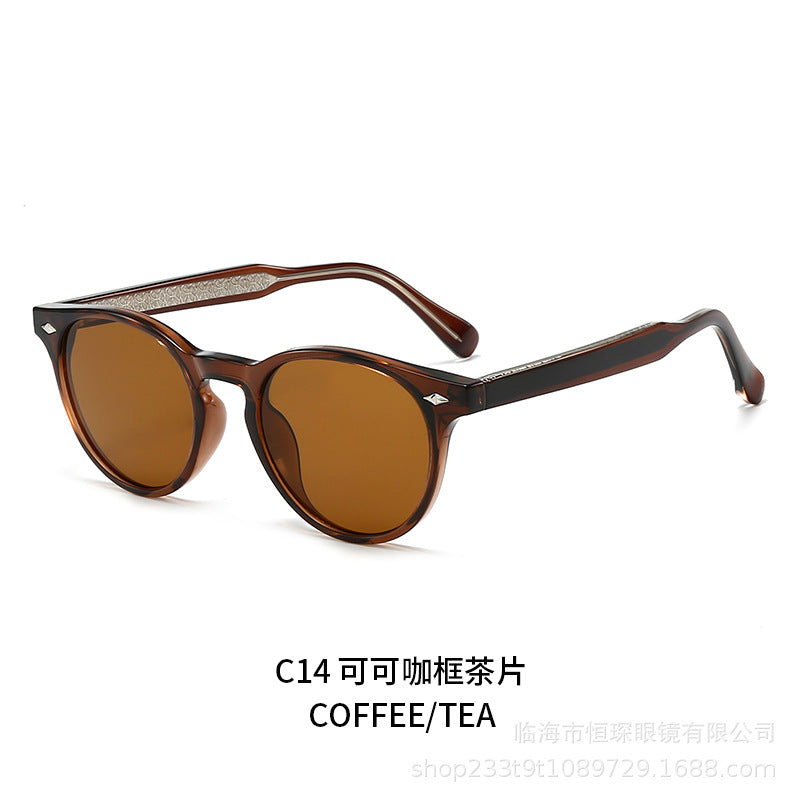 Women round sunglasses in stylish retro design Stornfield