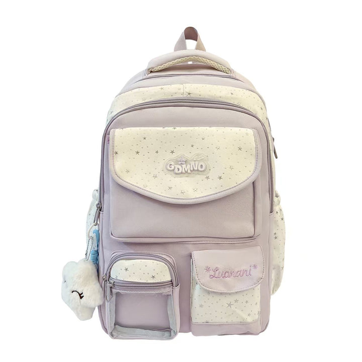Star Patterned School Backpack Stornfield