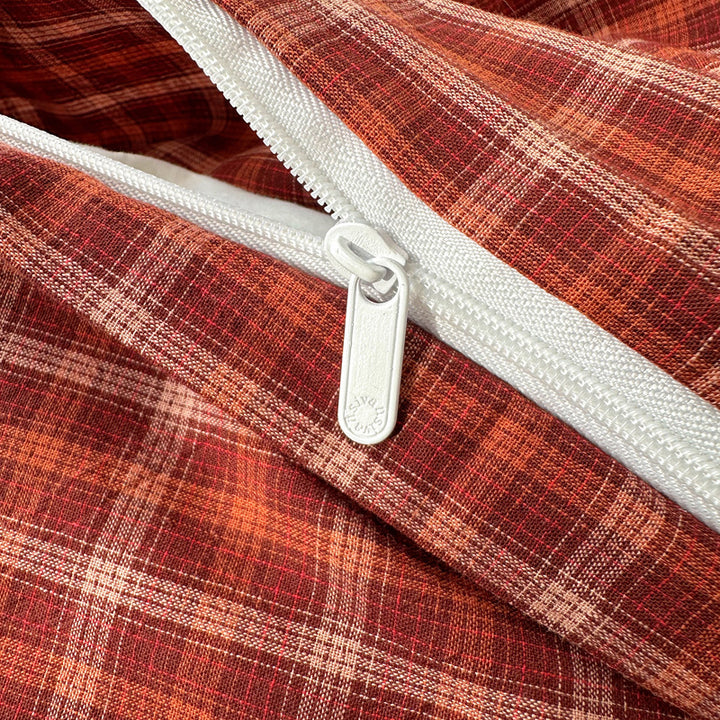 Cozy Gingham Duvet Cover Set