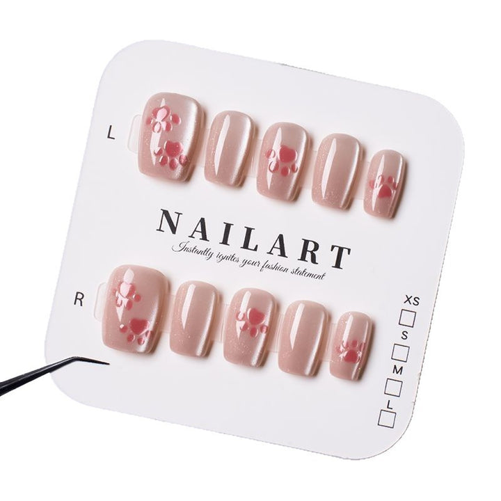 Floral Accent Press-On Nails Stornfield