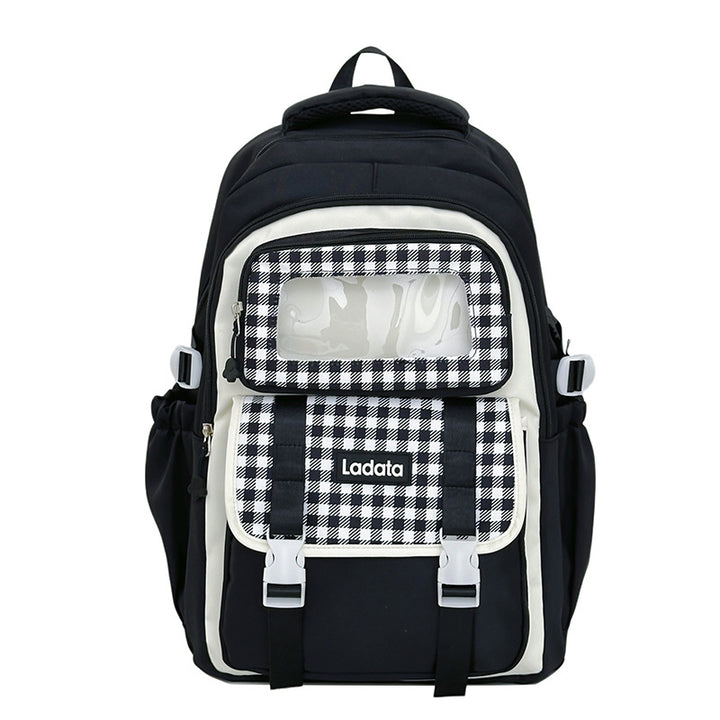 Versatile Checkered Patterned Backpack Stornfield