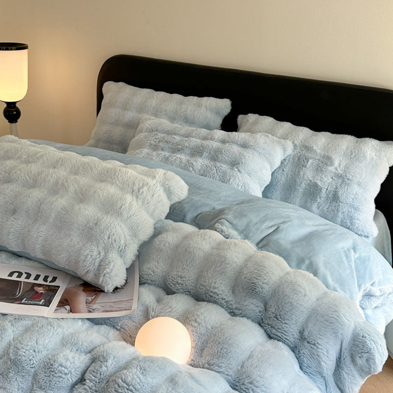 Plush Textured Comforter Set