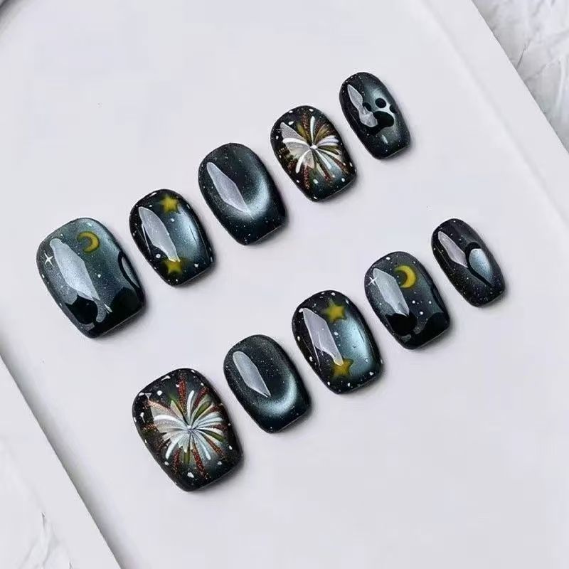 Artistic Press-On Nail Art Design Set Stornfield