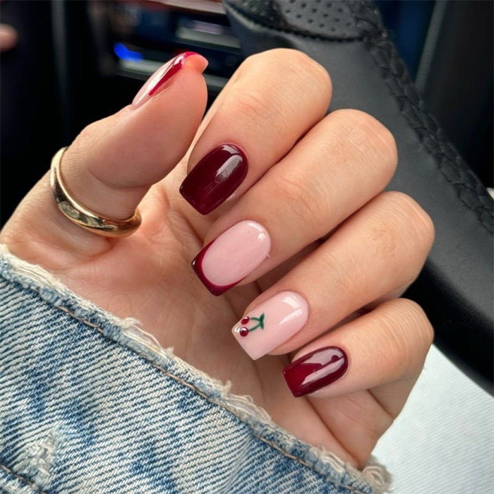 Artful nail extensions with elegant gradient and delicate accents Stornfield