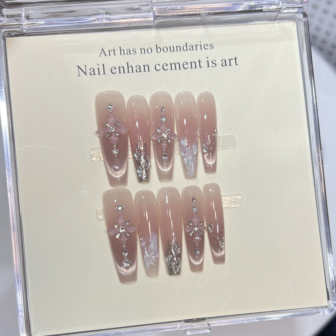 Decorative Floral Nail Art Tips Set