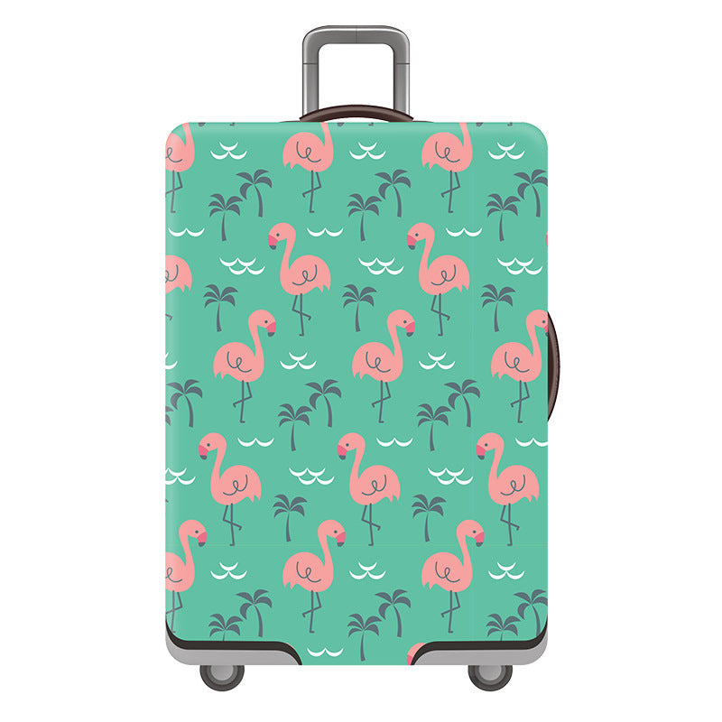 Women's Hard Shell Suitcase with Playful Flamingo Design Stornfield
