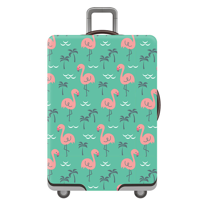 Women's Hard Shell Suitcase with Playful Flamingo Design Stornfield