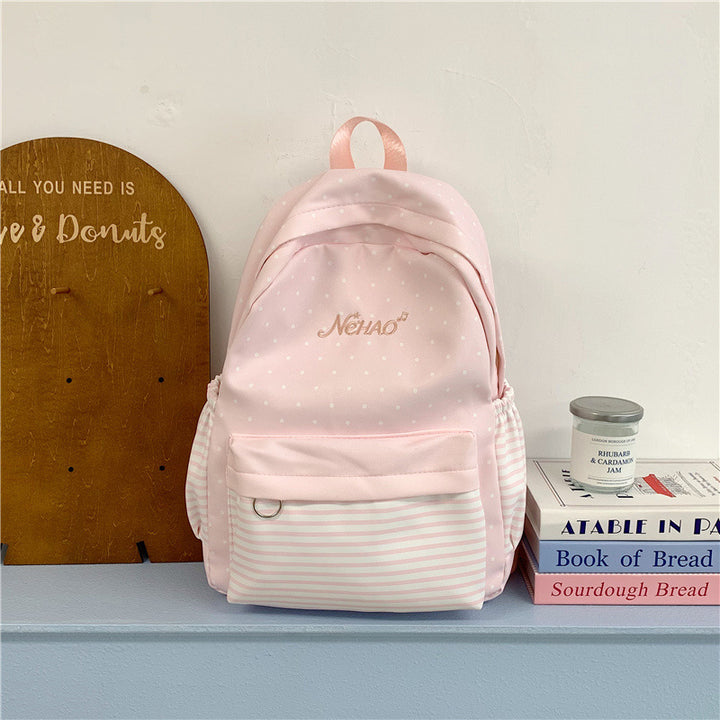 Polka Dot Print Casual Backpack Stornfield