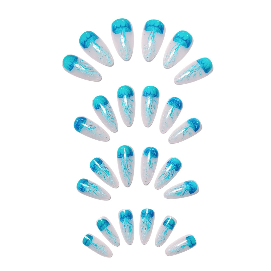 Artistic Jellyfish Design Nail Art Stornfield