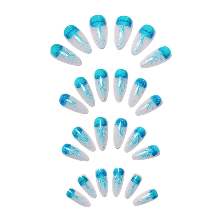 Artistic Jellyfish Design Nail Art Stornfield