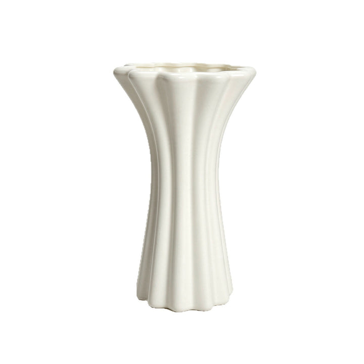 Modern Fluted Ceramic Vase Stornfeild