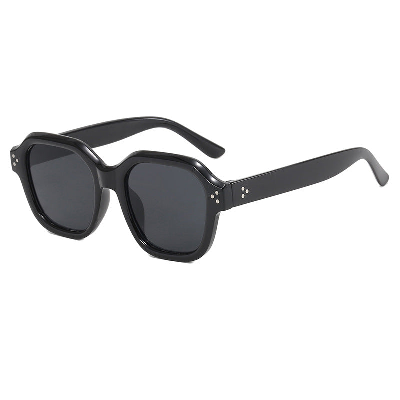 Ladies fashionable square sunglasses with mirrored lenses Stornfield