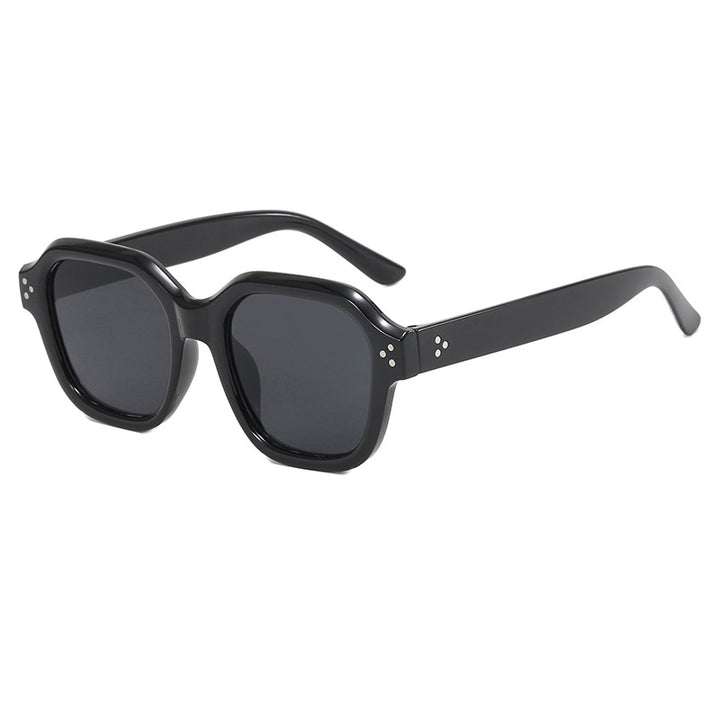 Ladies fashionable square sunglasses with mirrored lenses Stornfield
