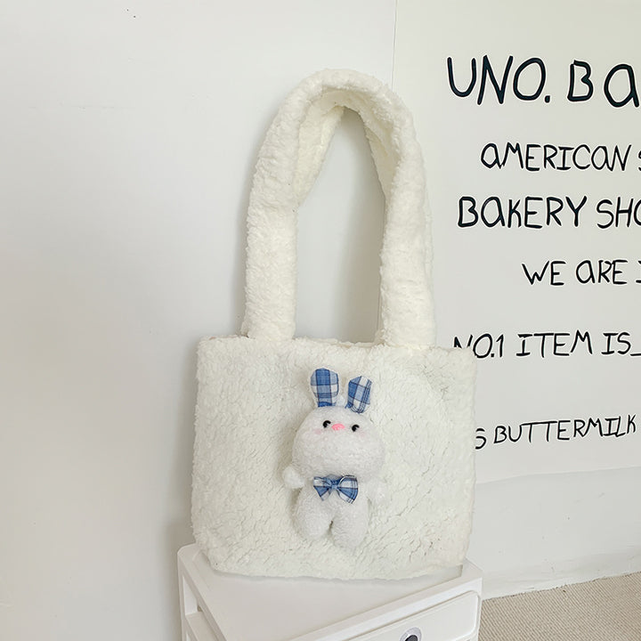 Plush Bunny Decorative Tote
