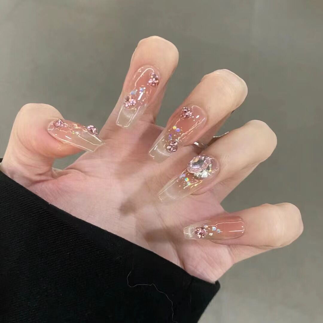 Decorative Floral Press-On Nails Stornfield