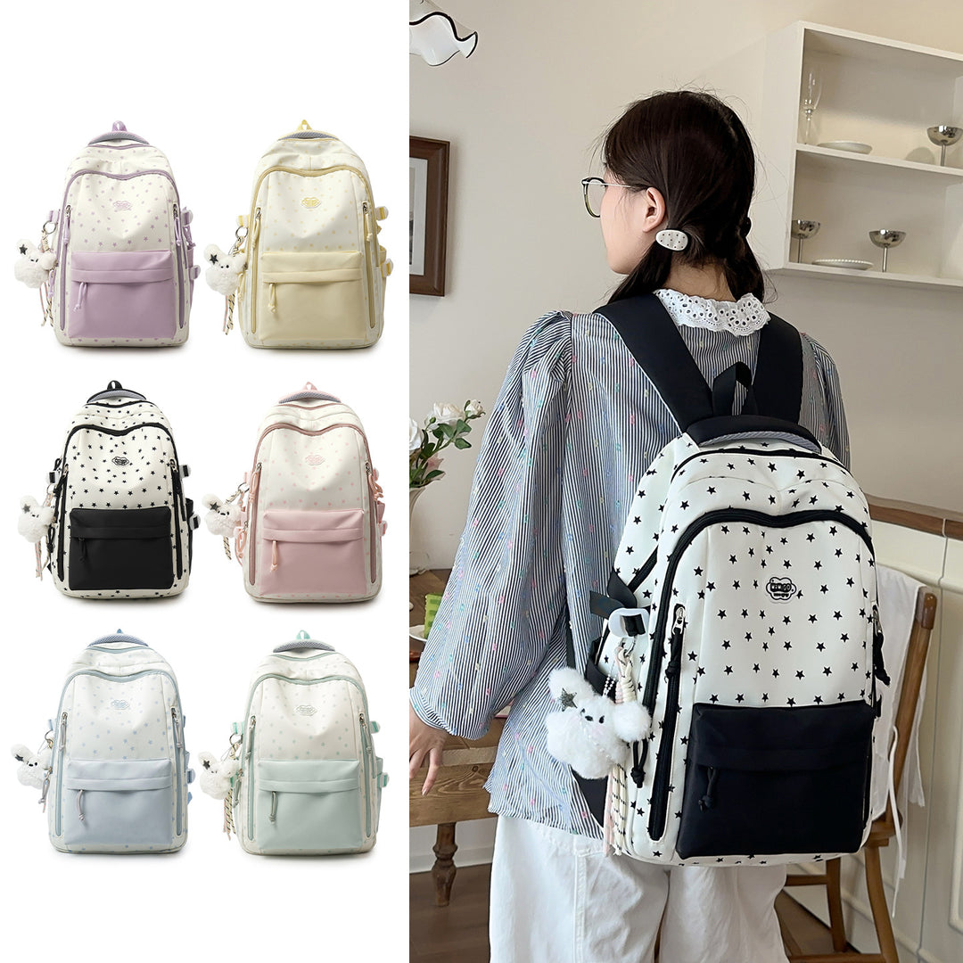 Creative Star-Printed Casual Backpack Stornfield