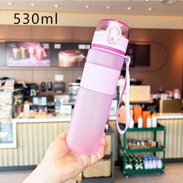Ladies practical and leak-proof drinking bottle with integrated carrying strap Stornfield