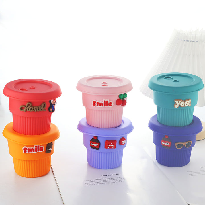 Women's creative silicone drinking cup with funny designs Stornfield