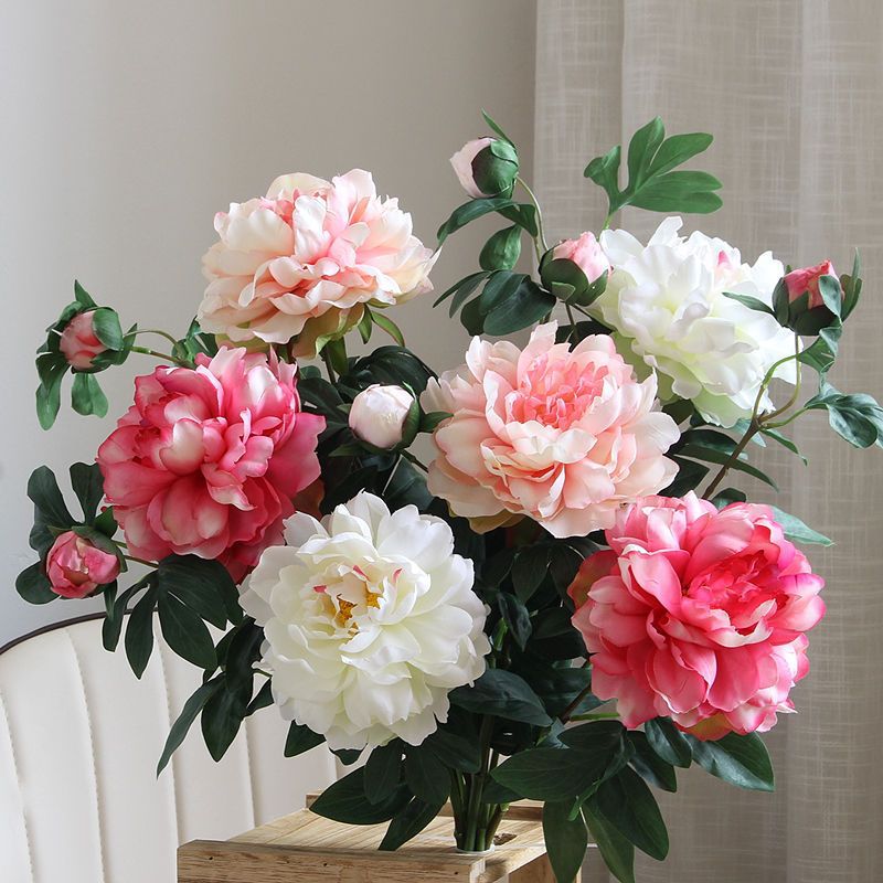Lifelike Peony Floral Arrangement