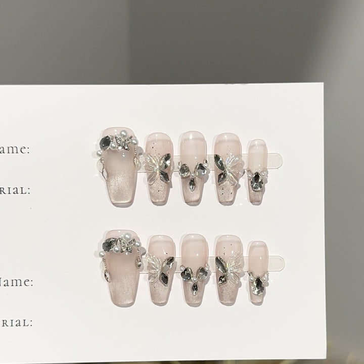 Decorative Press-On Nail Art Set