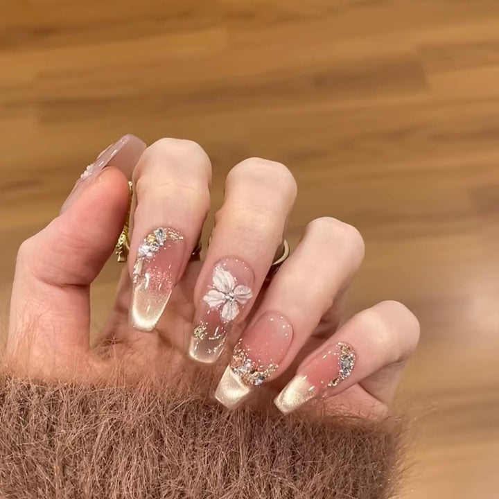 Floral Design Press-On Nail Set Stornfield