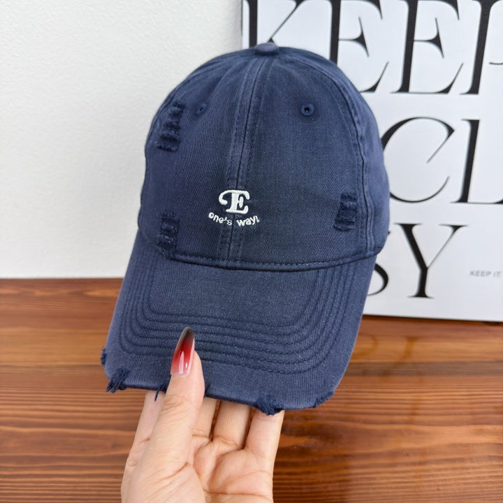 Unisex Distressed Denim Cap Stornfield