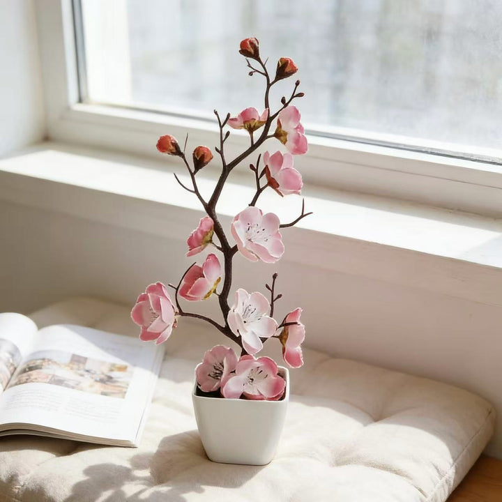 Elegant Artificial Cherry Blossom Arrangement for Home Decor