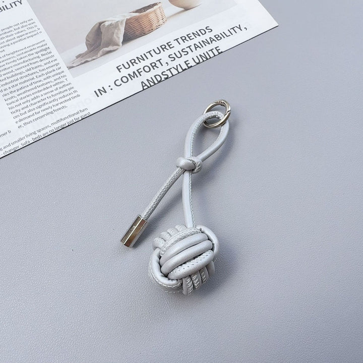 Stylish Knotted Leather Keychain Stornfield