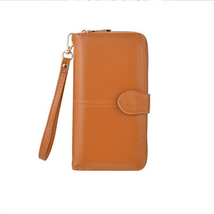 Slim Double-Zippered Wallet with Wrist Strap Stornfield