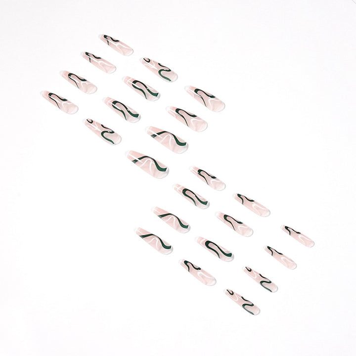 Artifical nails with luxurious wave pattern Stornfield