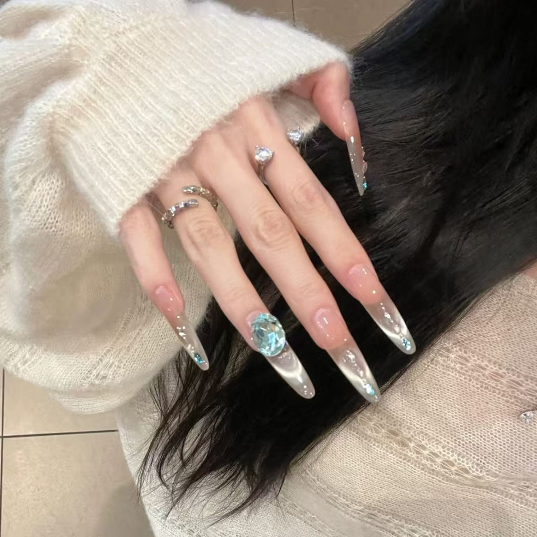 Glamorous Crystal Press-On Nail Set Stornfield