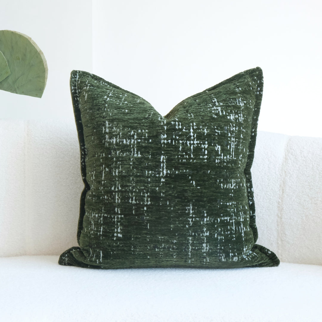 Textured Velvet Accent Cushion for Home Decor