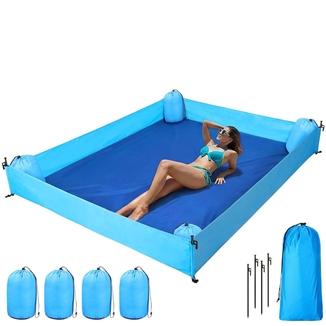 Versatile Sand-Free Beach Mat with Anchor System Stornfield