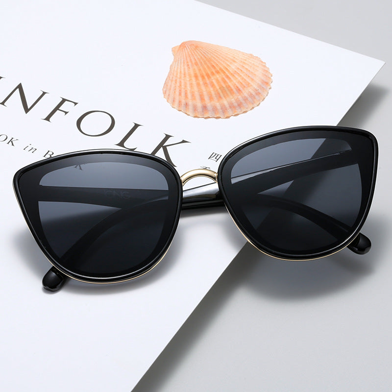 Women Cat-Eye Sunglasses with Transparent Frame and UV Protection Stornfield