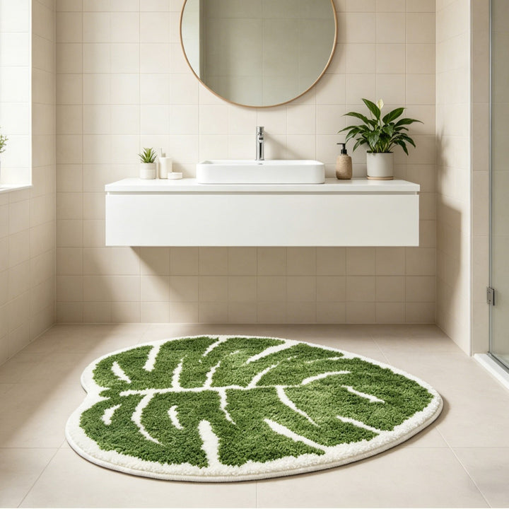 Monstera Leaf Shaped Area Rug Stornfield