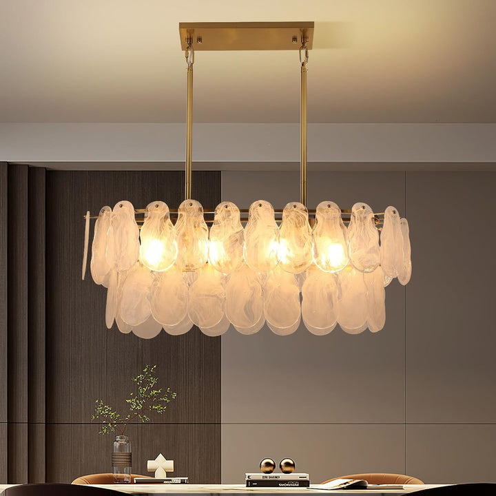 Capiz Shell Modern Pendant Chandelier
