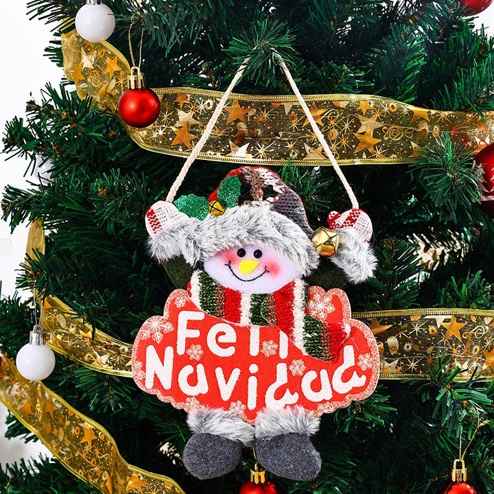Festive Christmas tree decoration with snowman motif Stornfield