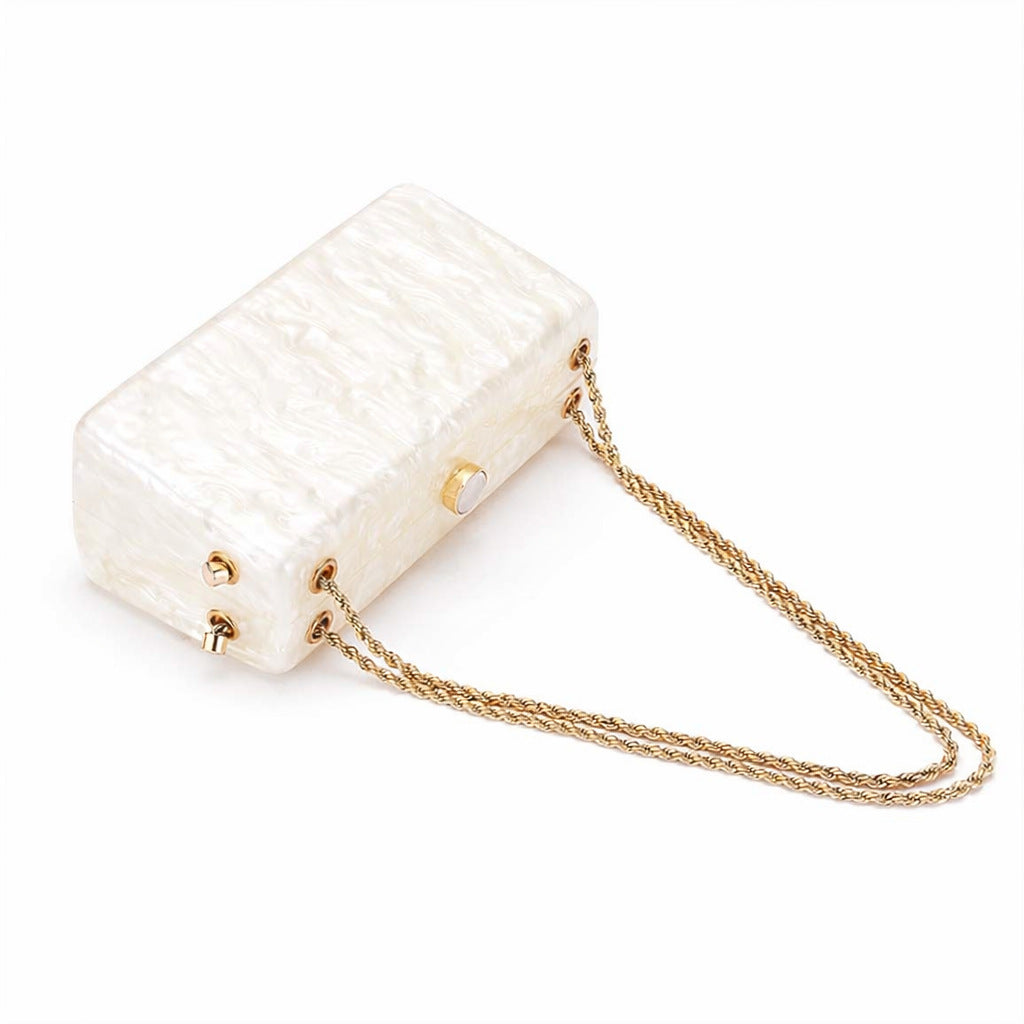 Elegant Textured Acrylic Clutch