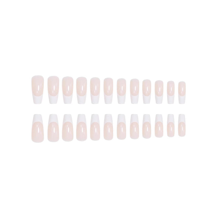 Elegant French Tip Nail Art Extensions Stornfield