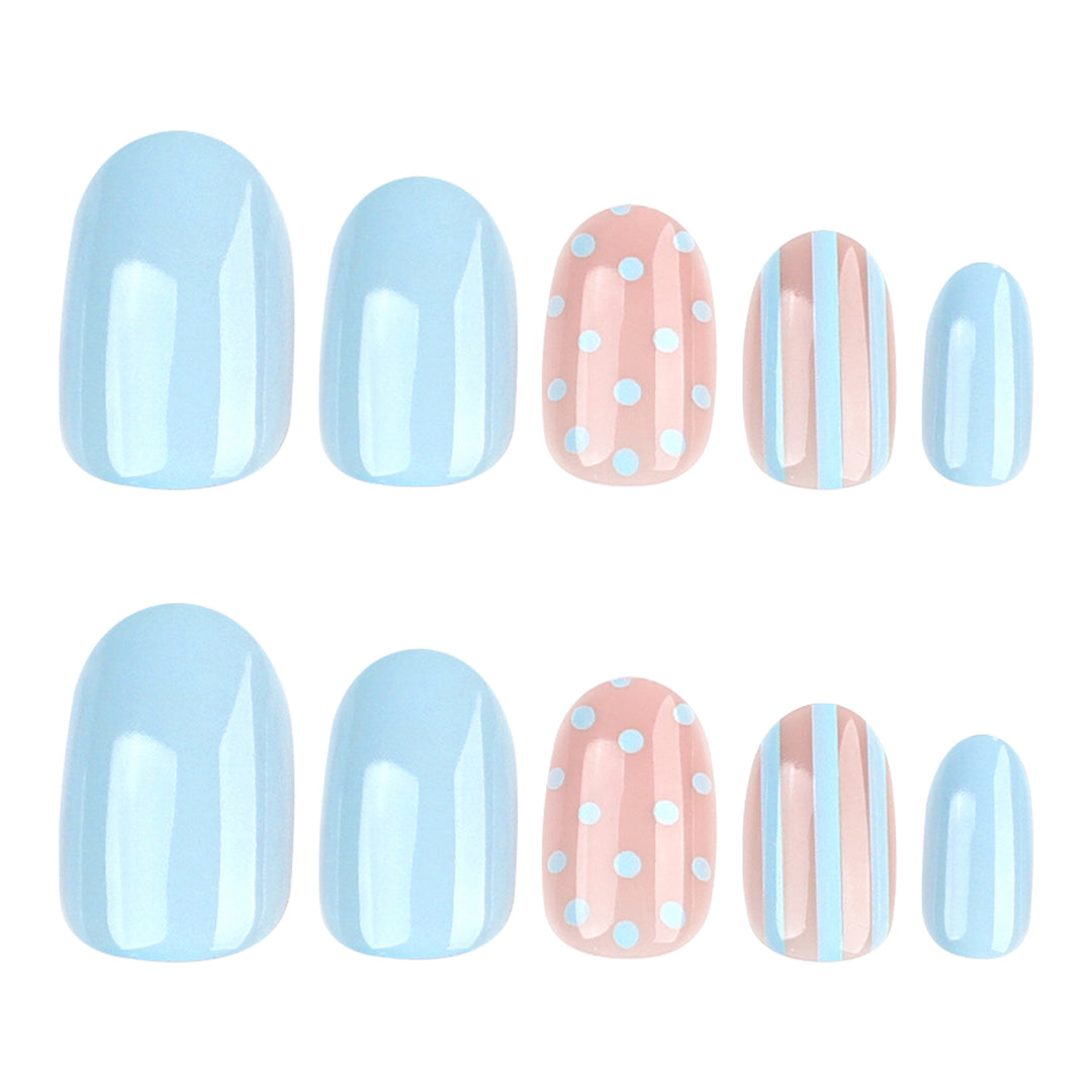 Creative Nail Art with Dots and Stripes Stornfield