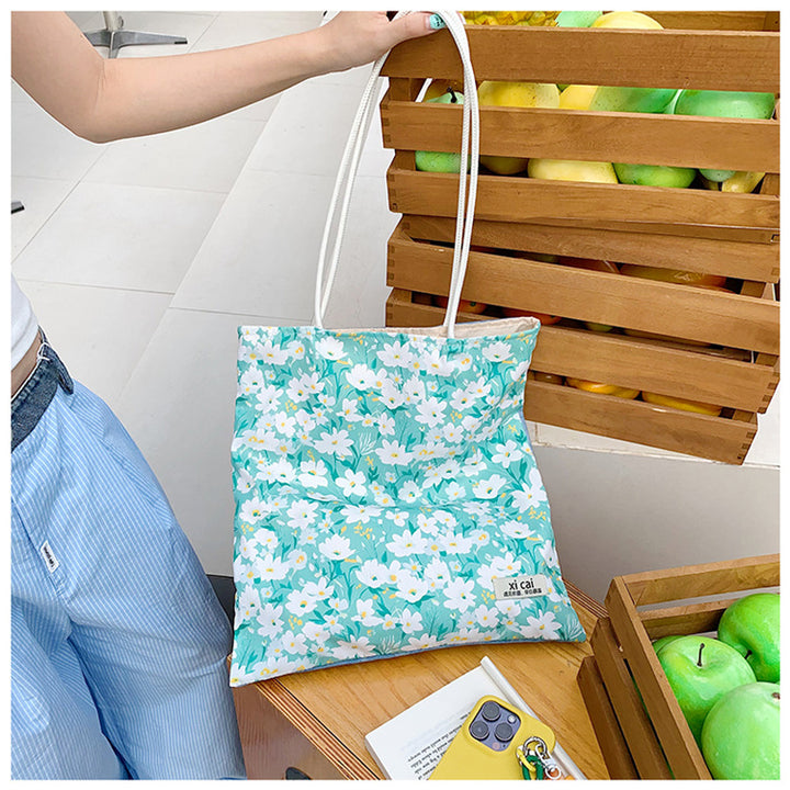 Floral Print Reusable Shopping Tote