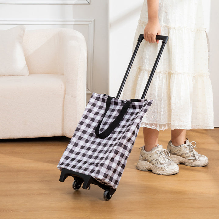 Practical Rolling Bag with Floral Design Stornfield