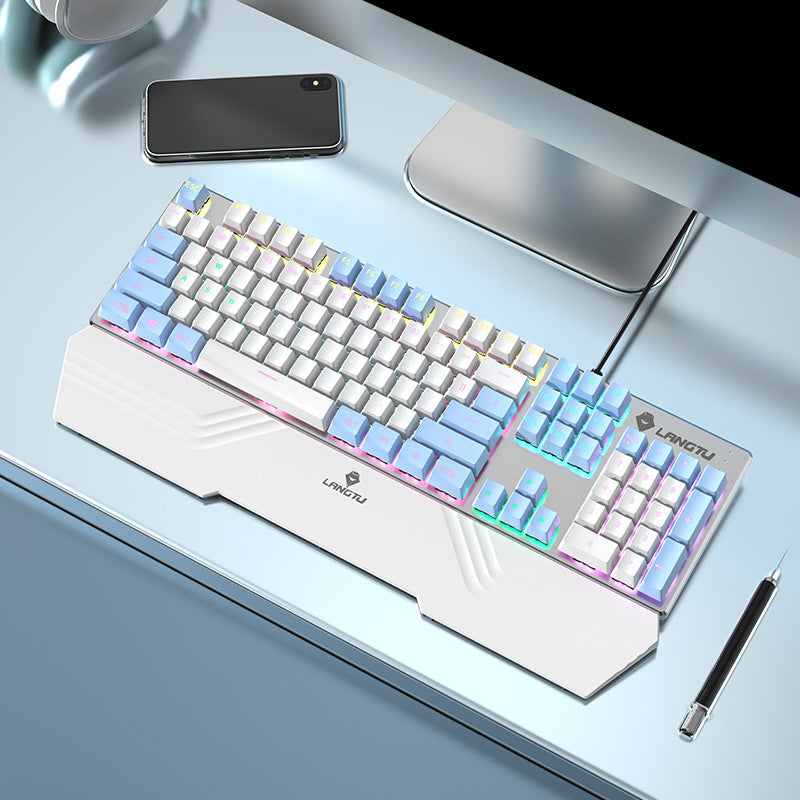 Wired Mechanical Keyboard with RGB Lighting Effects Stornfield