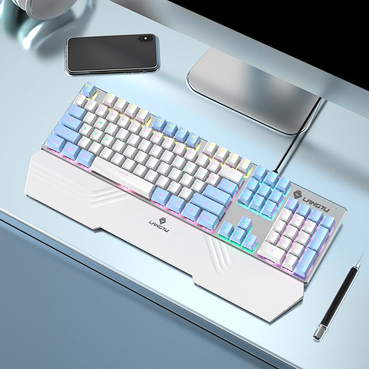Wired Mechanical Keyboard with RGB Lighting Effects Stornfield