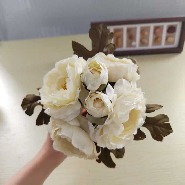 Lifelike Peony Floral Bouquet