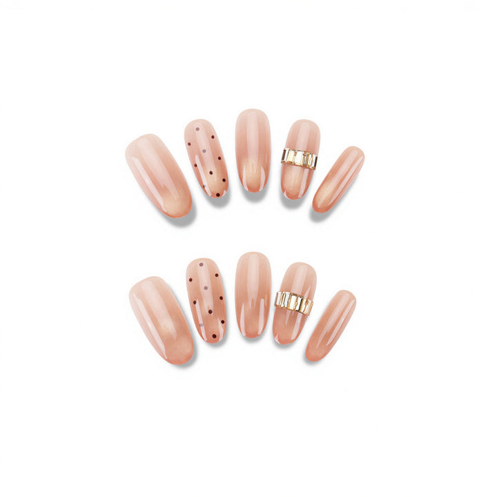 Decorative Glitter Ombre Press-On Nails Stornfield