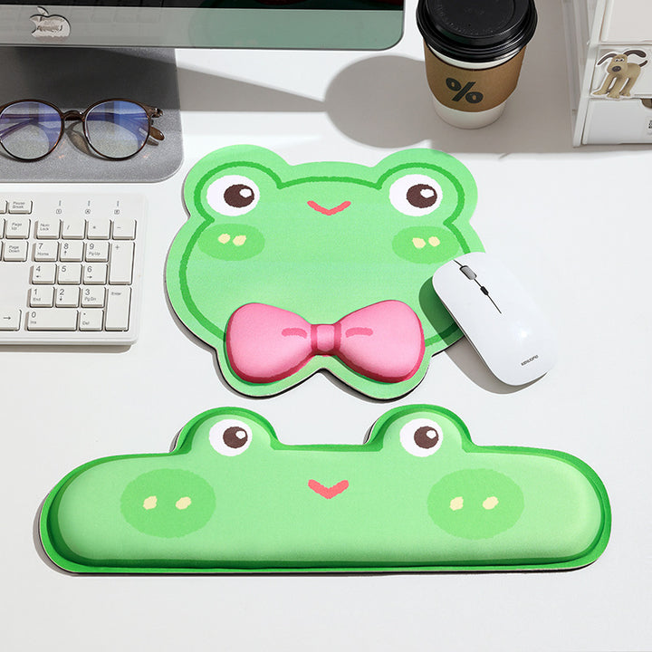 Fun-Themed Frog Design Mouse Pad Set